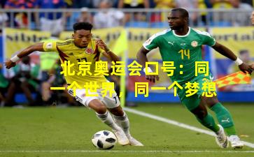 北京奥运会口号：同一个世界，同一个梦想